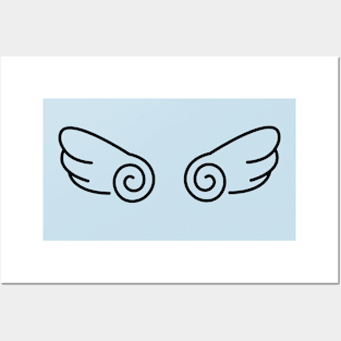 angel wings Posters and Art